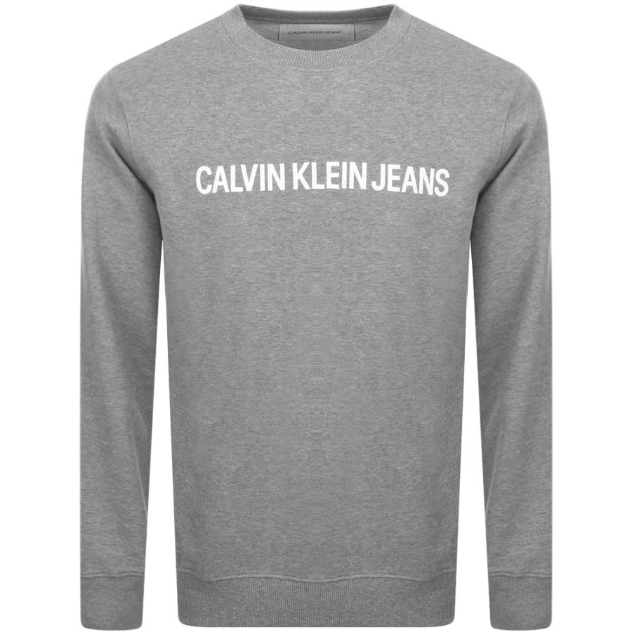 Alternative Image for ProductCalvin Klein Jeans Institutional Sweatshirt Grey1
